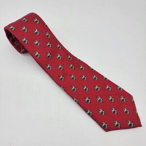 VINTAGE NEIMAN MARCUS Tie 100% Silk Christmas SANTA Theme